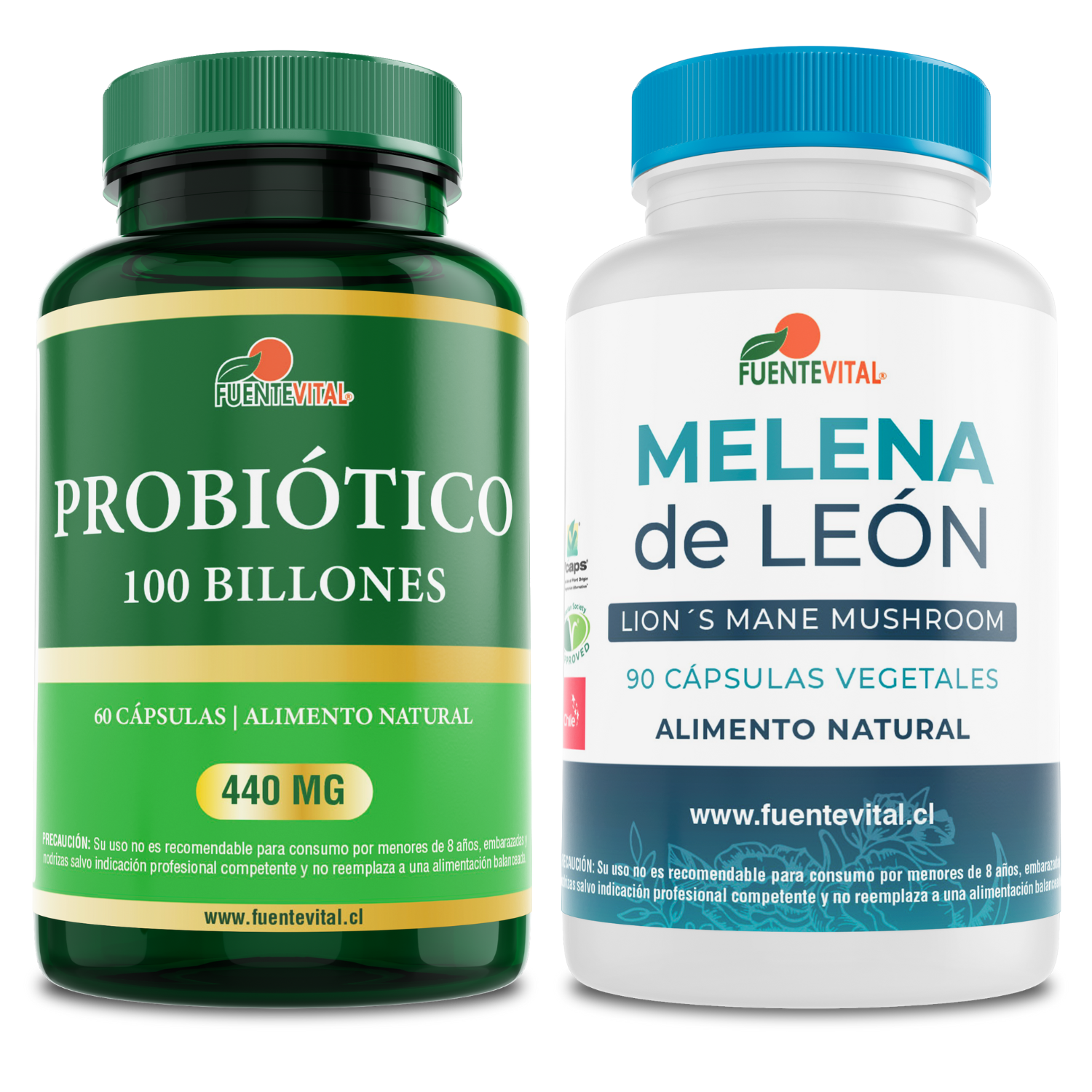 SUPLEMENTO ALIMENTICIO VITENERGY MELENA DE LEÓN HONGO 100% + PROBIÓTICO 100 BILLONES - PACK - 1