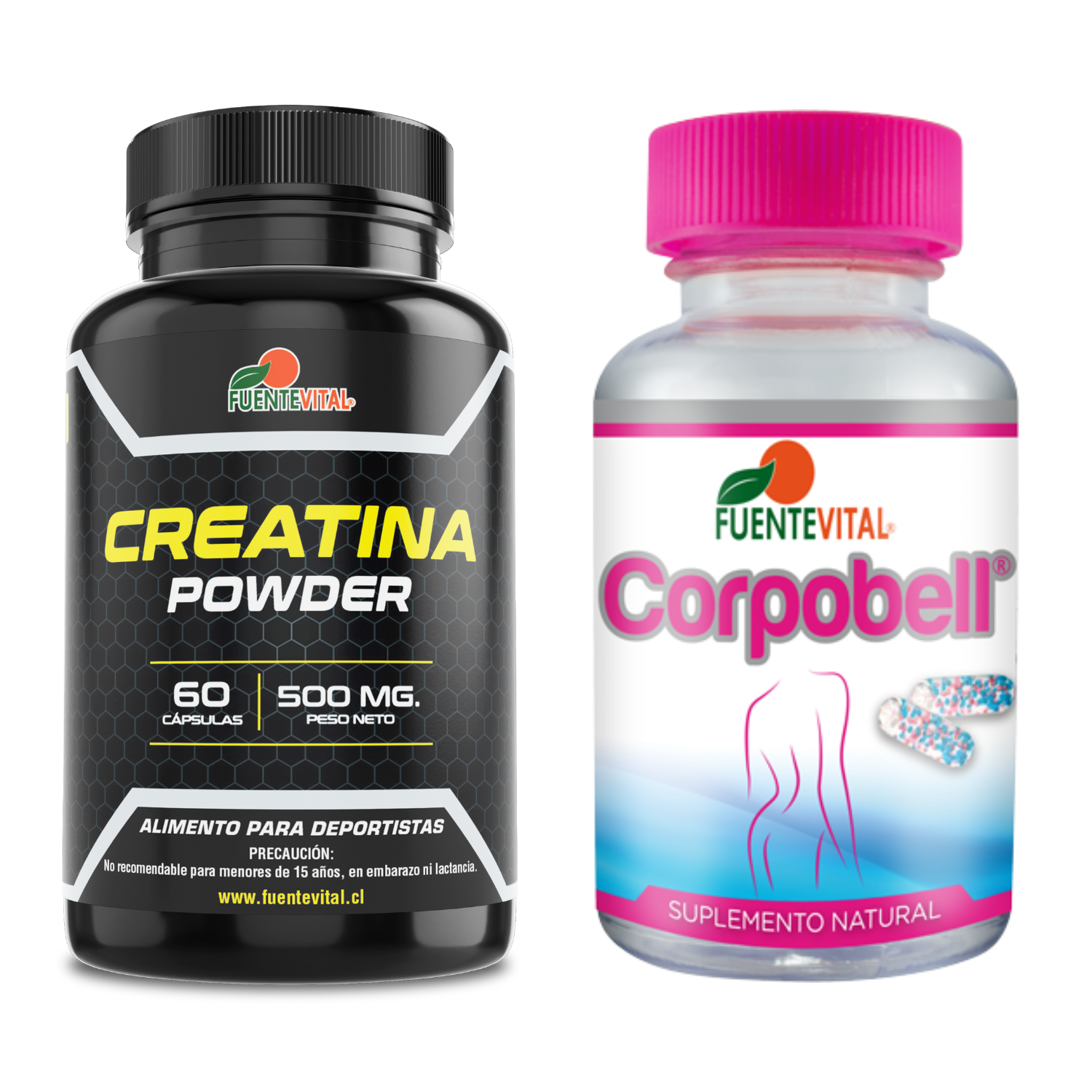 SUPLEMENTO ALIMENTICIO VITENERGY PACK CREATINA + CORPOBELL - ACEITE DE CÁRTAMO, SEMILLA DE SÉSAMO - 1