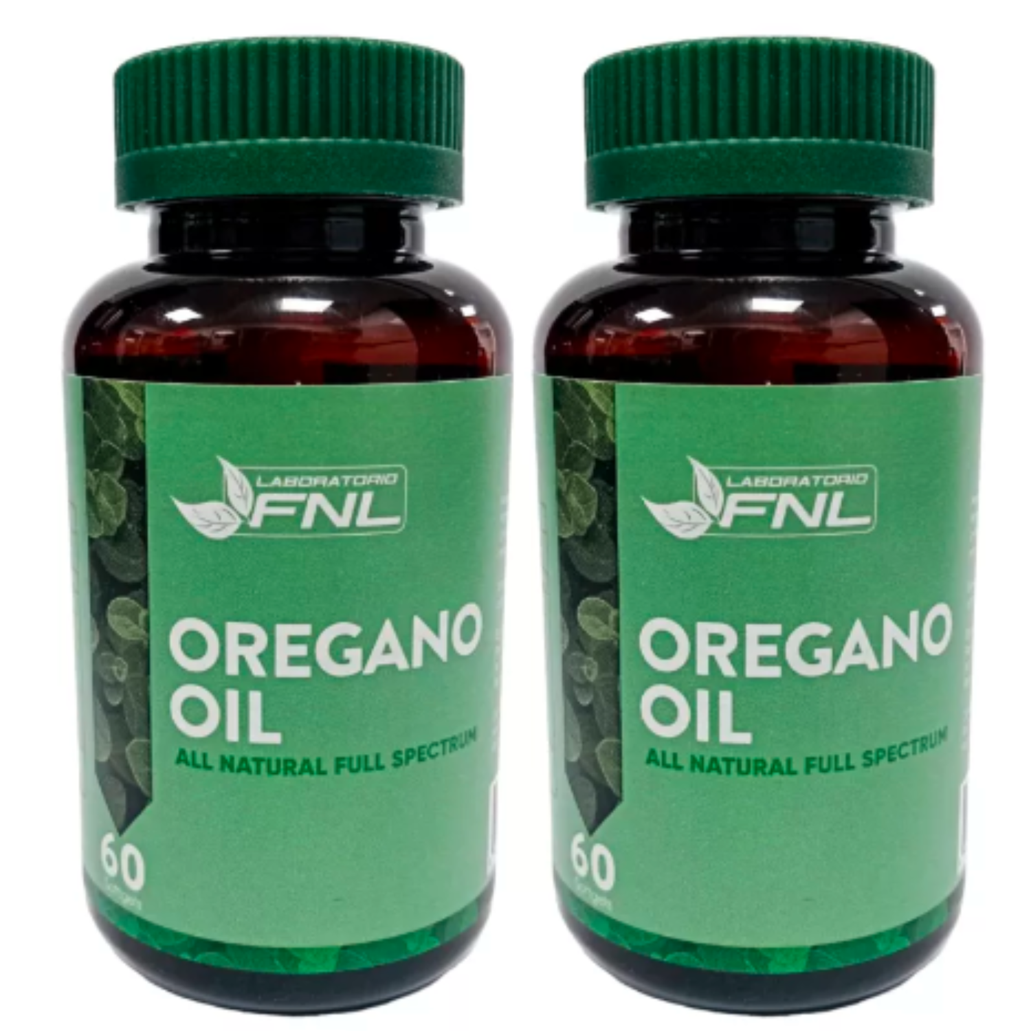 PACK 2 ACEITE DE OREGANO LABORATORIO FNL OIL GEL - 1