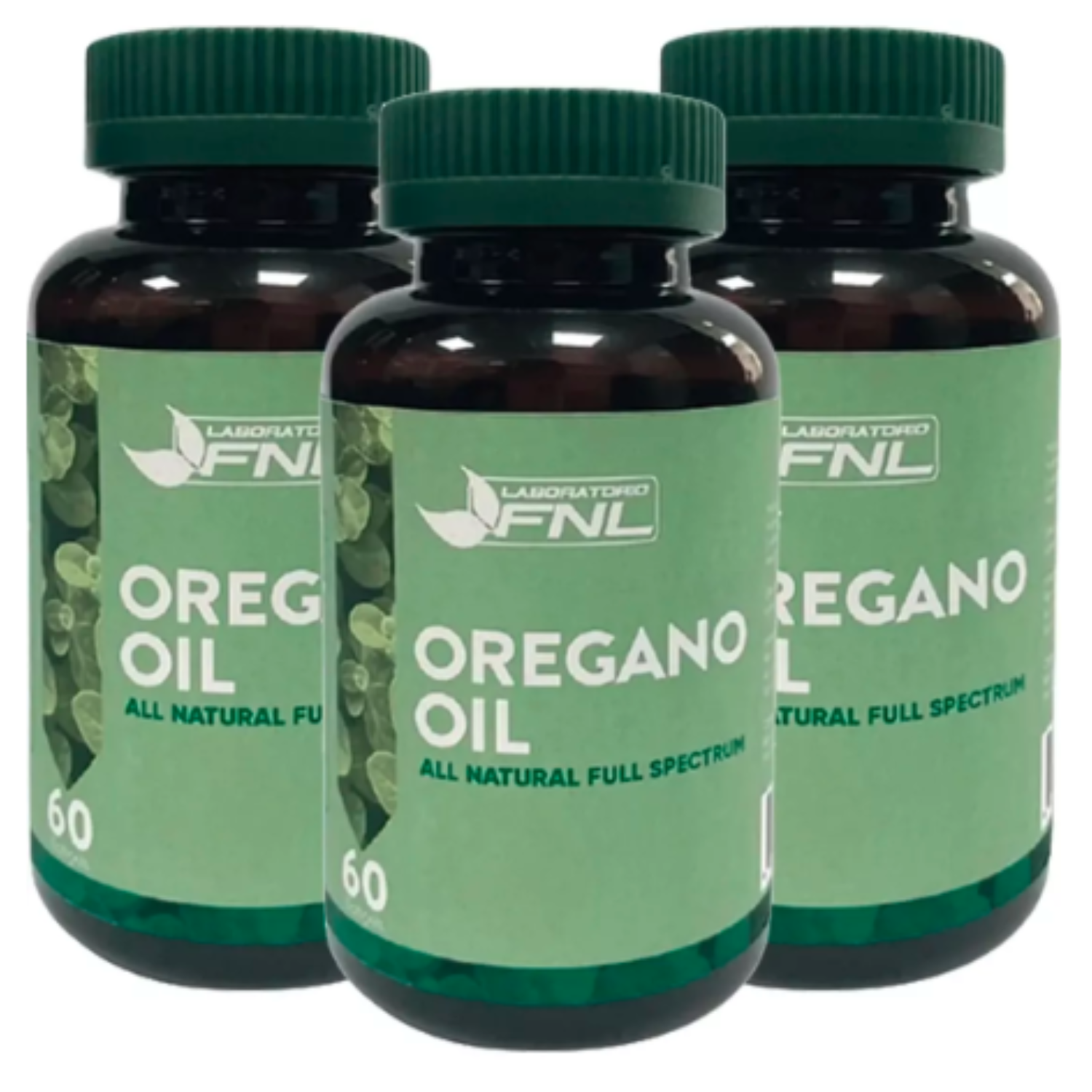 PACK 3 ACEITE DE OREGANO LABORATORIO FNL OIL GEL - 1