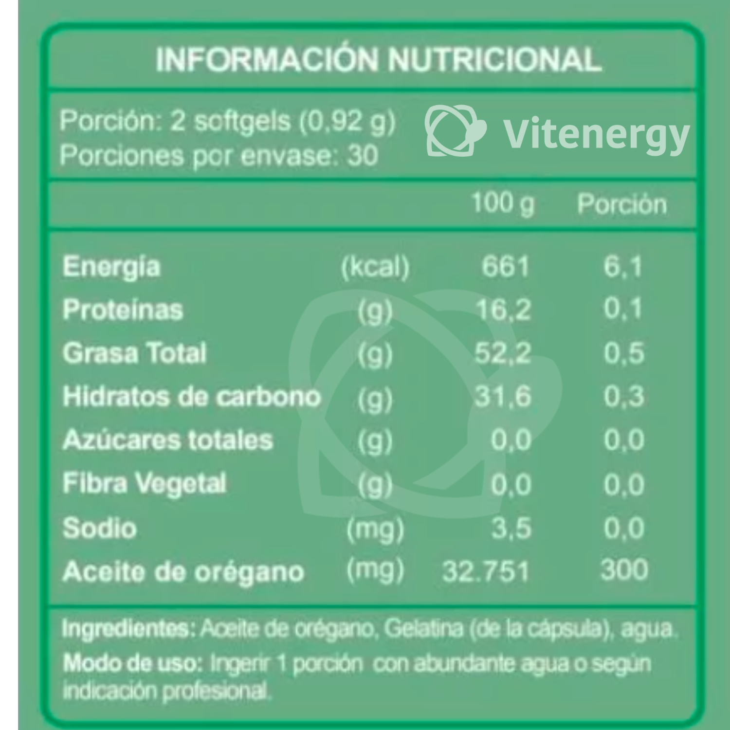 PACK 3 ACEITE DE OREGANO LABORATORIO FNL OIL GEL - 3