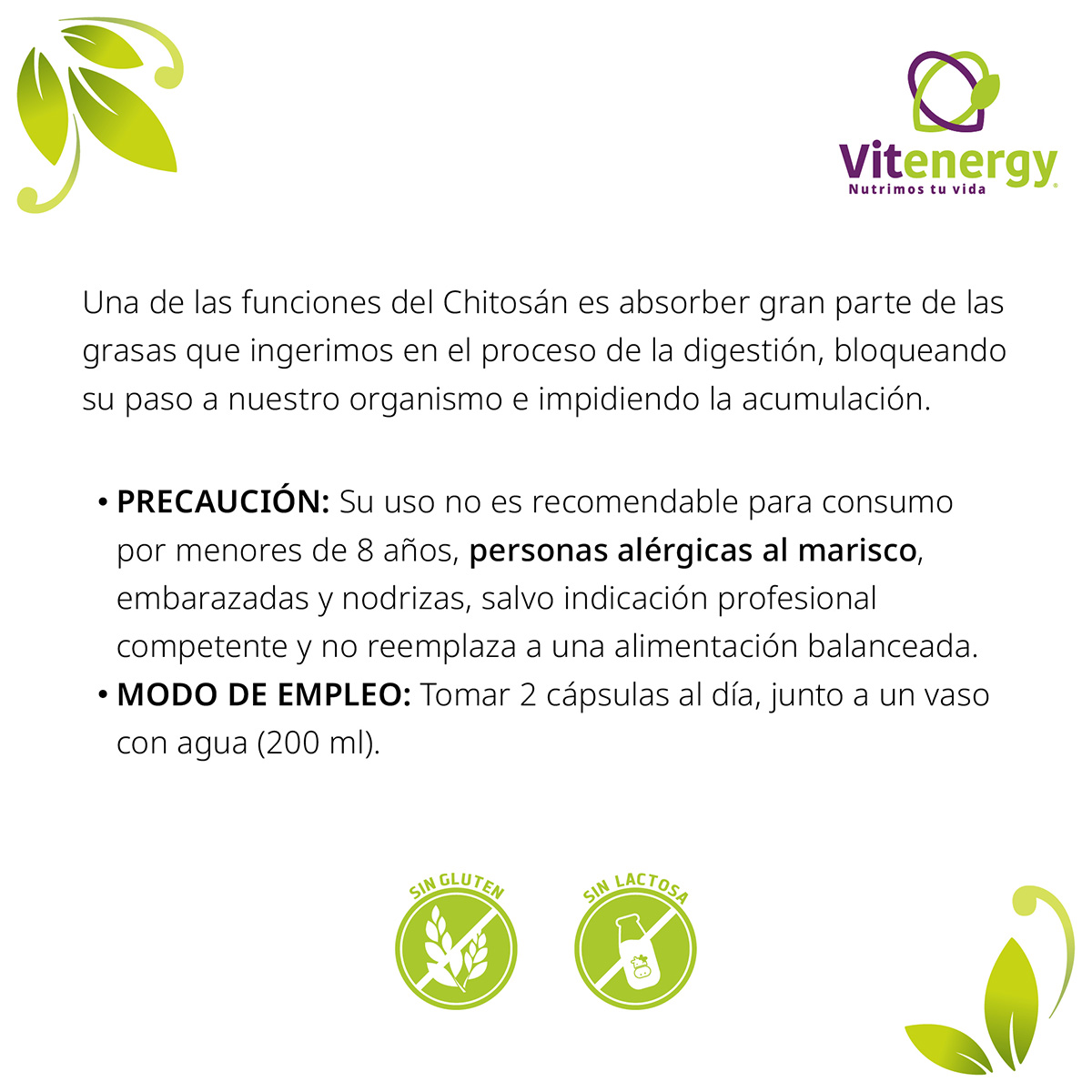 PACK SUPLEMENTO FUENTE VITAL CHITOSAN + ACEITE DE CARTAMO Y SESAMO CORPOBELL - 3