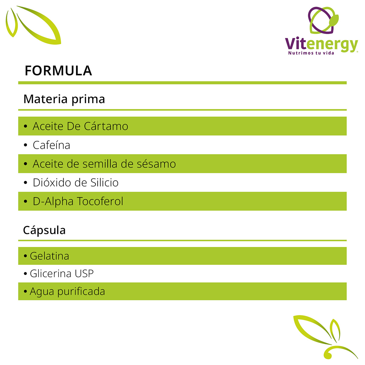 PACK SUPLEMENTO FUENTE VITAL CHITOSAN + ACEITE DE CARTAMO Y SESAMO CORPOBELL - 9