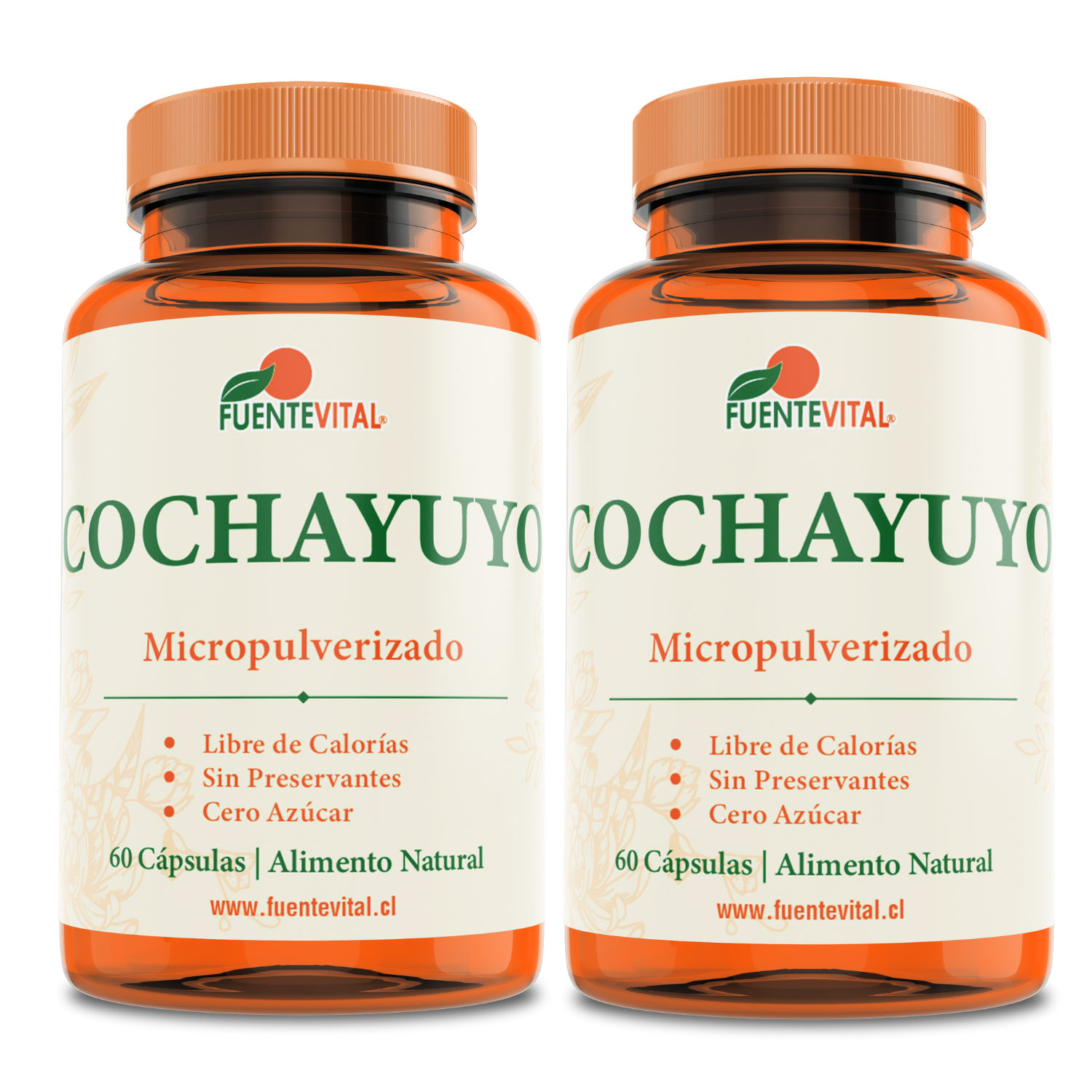 PACK 2 SUPLEMENTO FUENTE VITAL COCHAYUYO 1 MICROPULVERIZADO CAPSULAS - 1