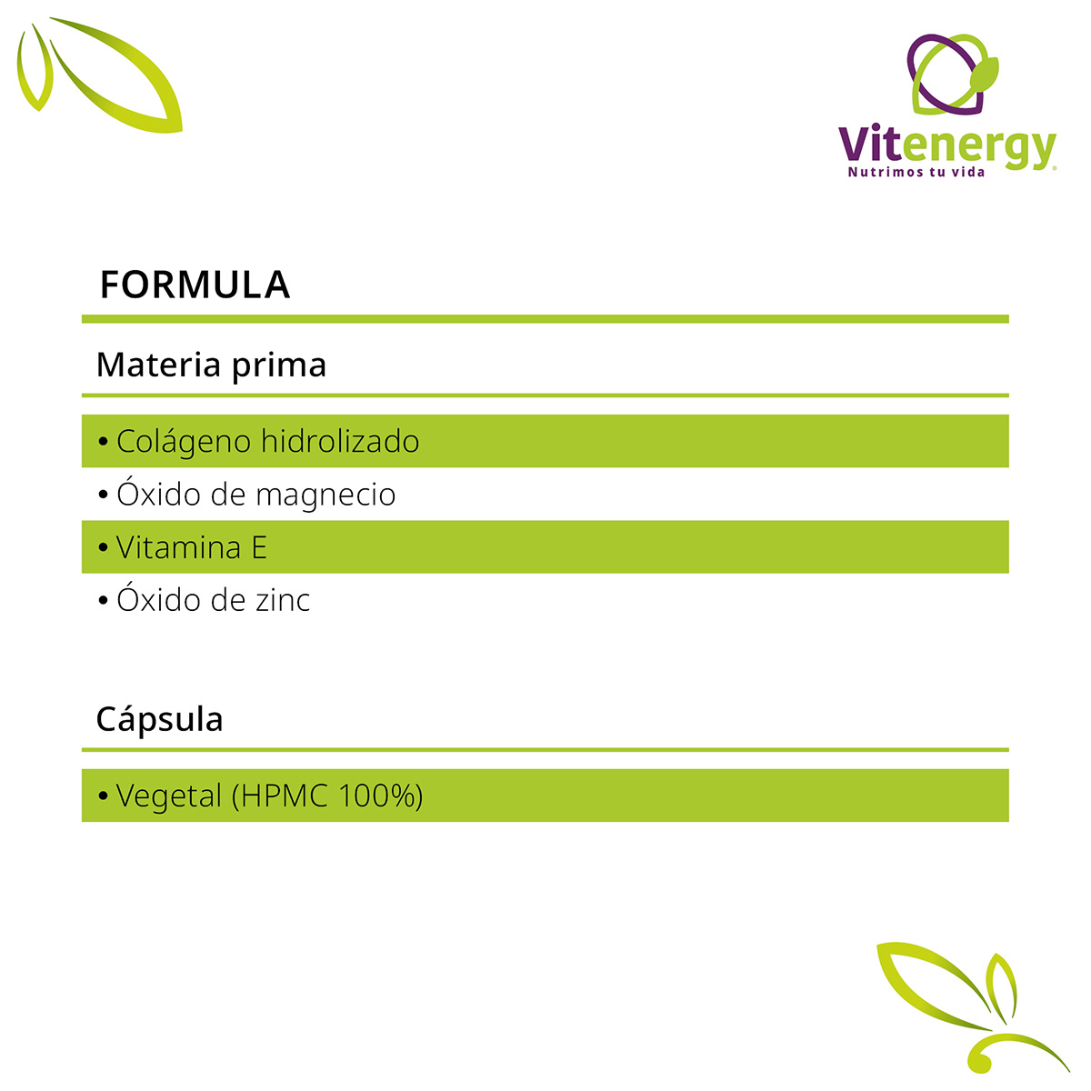 PACK 2 SUPLEMENTO FUENTE VITAL COLAGENO + ZINC + MAGNESIO-HUESOS-ARTICULACIONES - 5