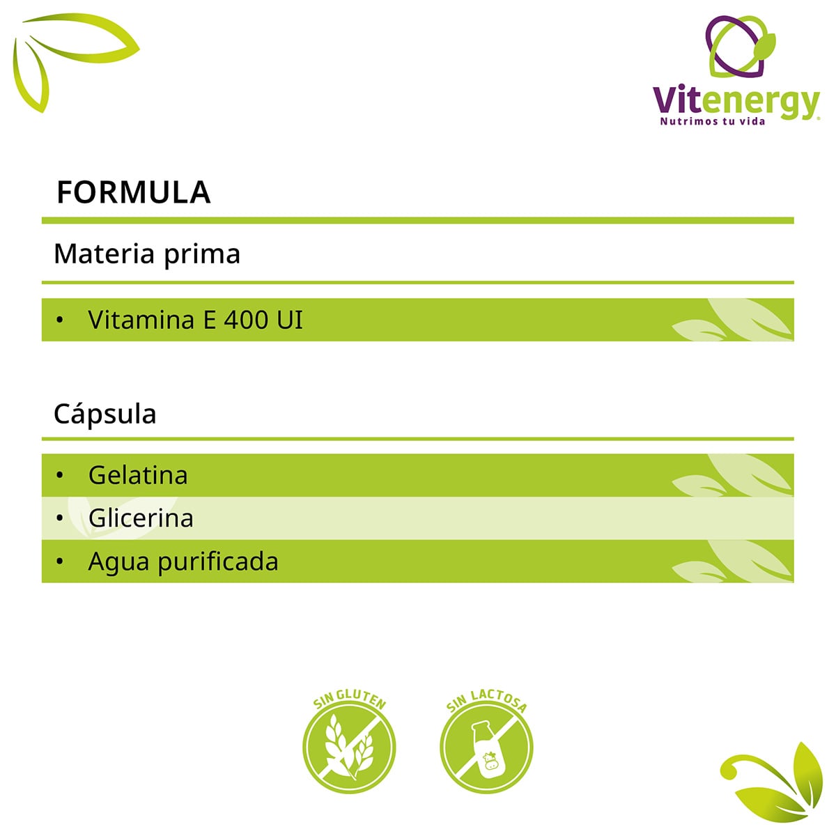 PACK COLAGENO FUENTE VITAL BIOTINA ZINC + VITAMINA E 400 UI - 5