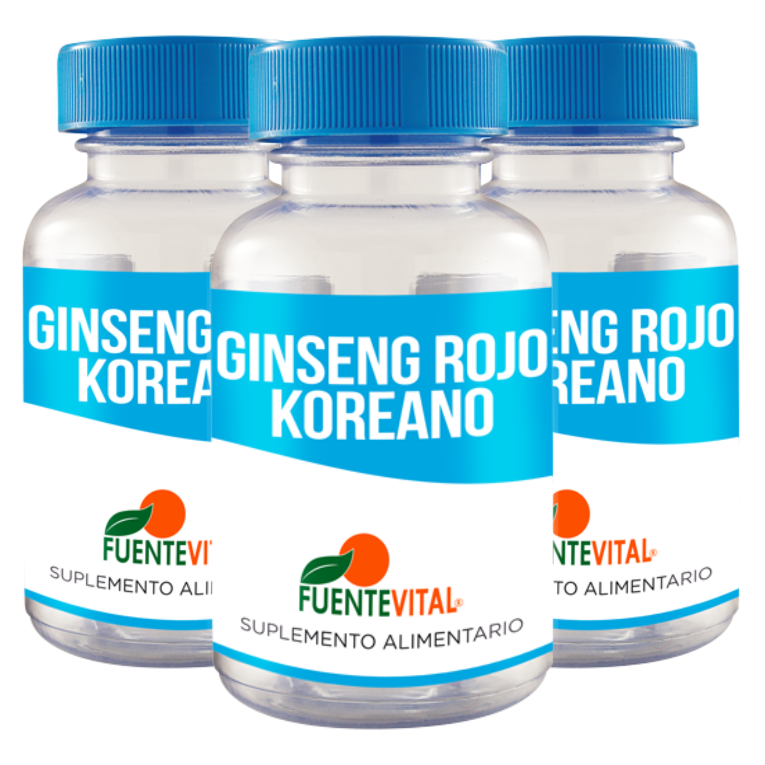SUPLEMENTO FUENTE VITAL GINSENG ROJO COREANO VEGETAL 500 MG OFERTA X 3 CAPSULAS - 1