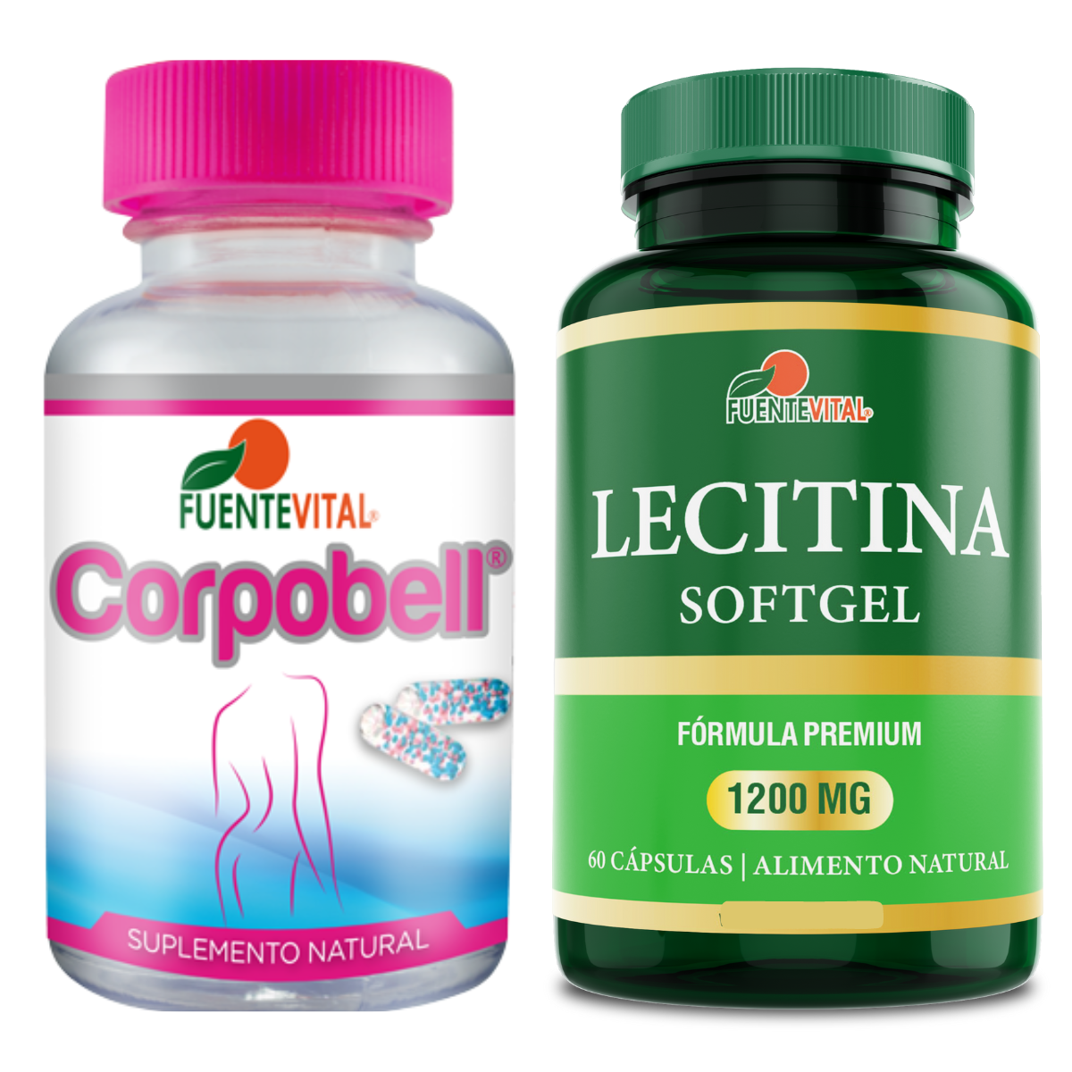PACK LECITINA FUENTE VITAL DE SOYA + ACEITE DE CARTAMO CORPOBELL - 1