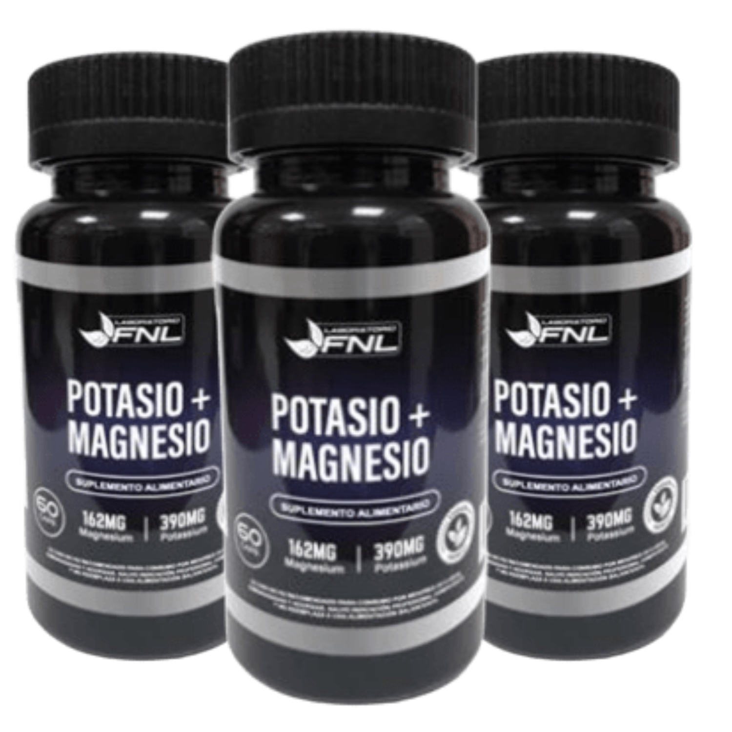 PACK 3 POTASIO LABORATORIO FNL + MAGNESIO CAPSULAS FNL - 1