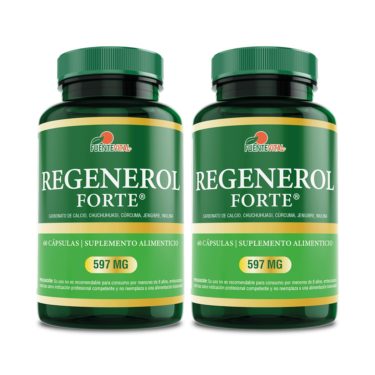 PACK 2 SUPLEMENTO FUENTE VITAL REGENEROL VITAMINAS HUESOS ARTICULACIONES - 1