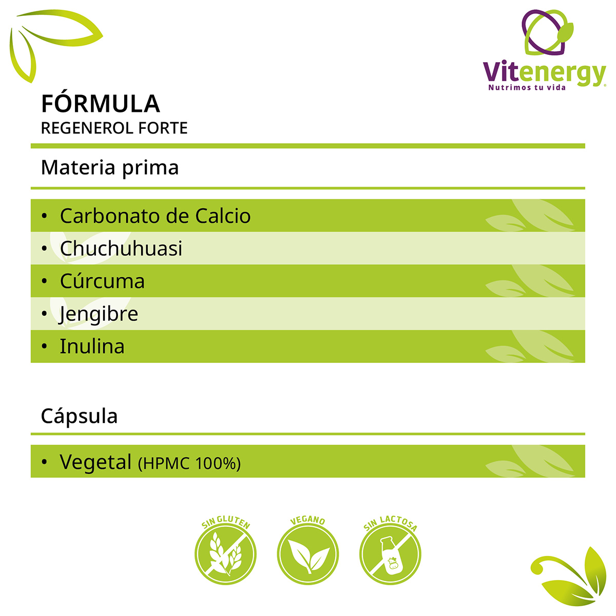 PACK 2 SUPLEMENTO FUENTE VITAL REGENEROL VITAMINAS HUESOS ARTICULACIONES - 5