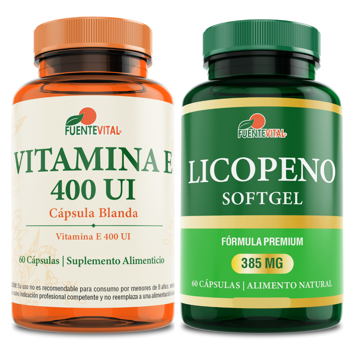 PACK VITAMINA FUENTE VITAL E 400 UI + ANTIOXIDANTE LICOPENO - 1