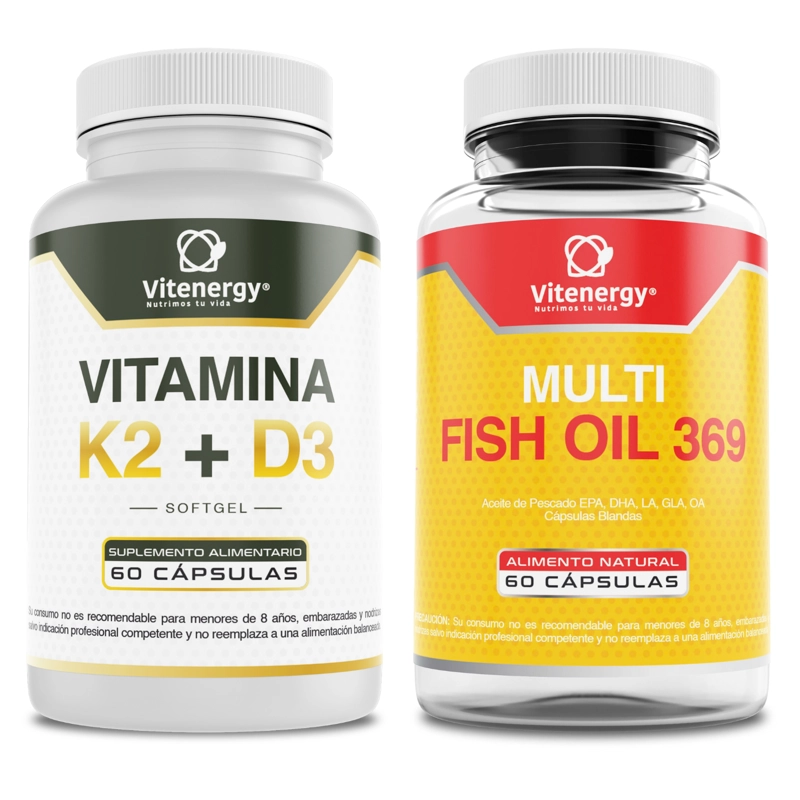 PACK VITAMINA FUENTE VITAL K2 D3 + OMEGA TRIPLE 369 FISH OIL - 1