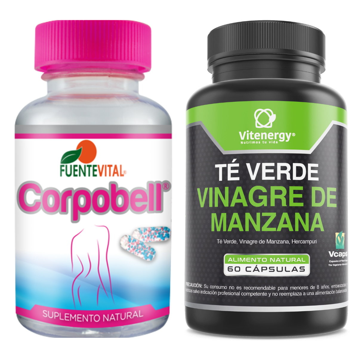 TE VERDE FUENTE VITAL VINAGRE DE MANZANA + ACEITE DE CARTAMO CORPOBELL - 1