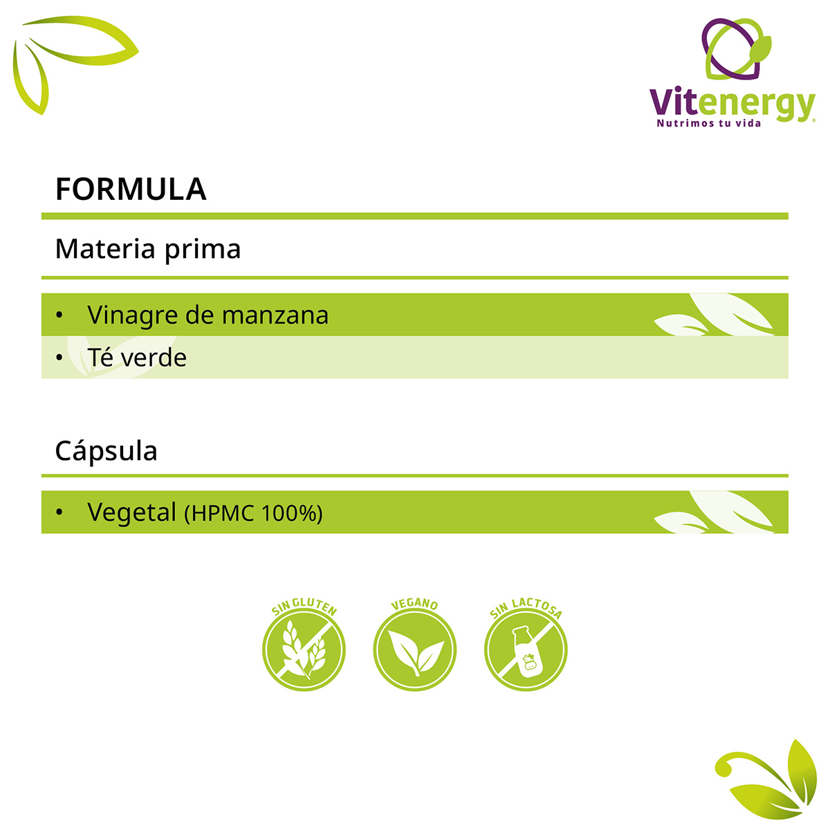 TE VERDE FUENTE VITAL VINAGRE DE MANZANA + ACEITE DE CARTAMO CORPOBELL - 6