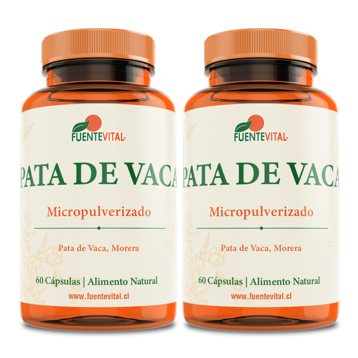 PACK 2 SUPLEMENTO FUENTE VITAL PATA DE VACA 1 DIABETES CAPSULAS 120 UN - 1