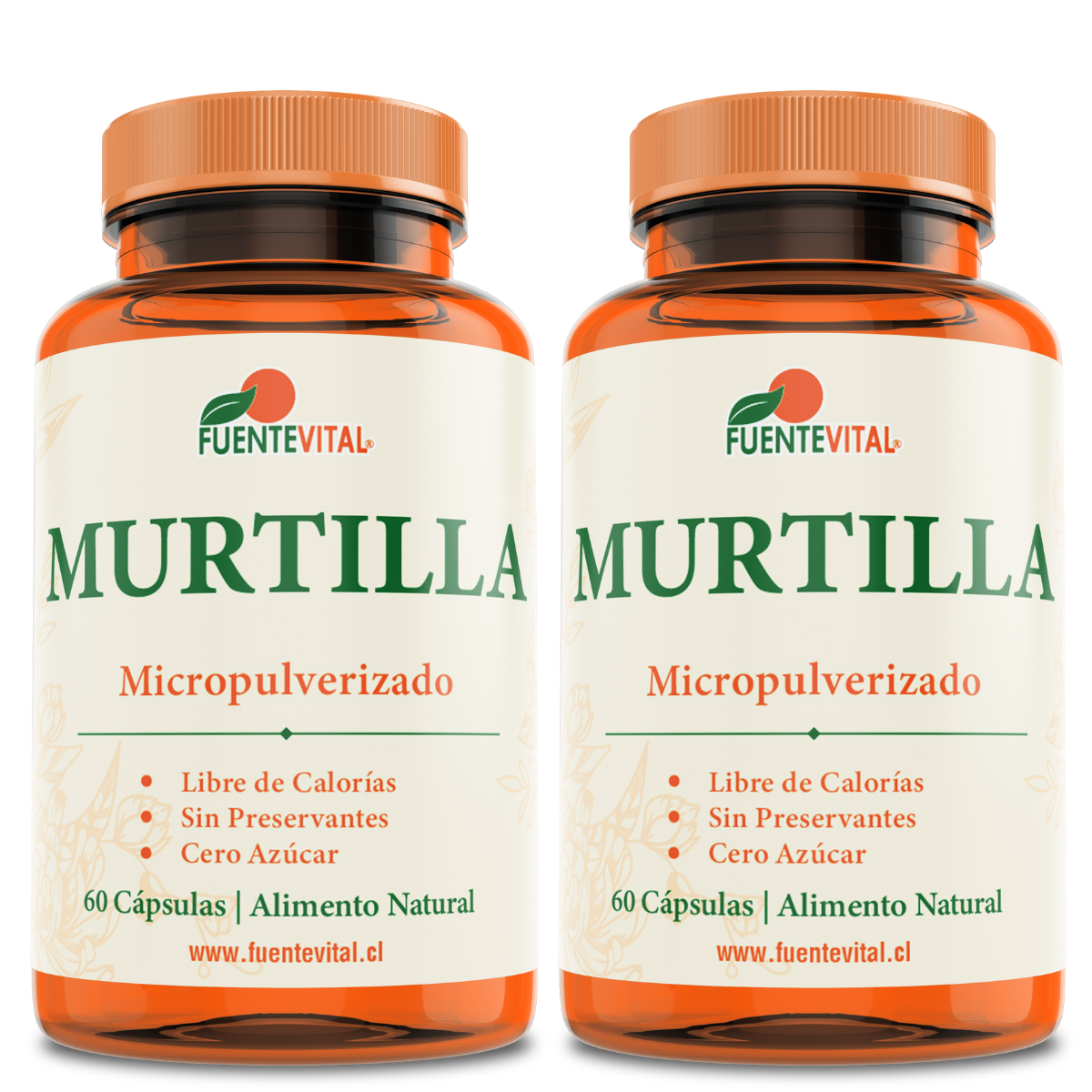PACK 2 MURTILLA ANTIOXIDANTE FUENTE VITAL PIEL CELULITIS CAPSULAS - 1