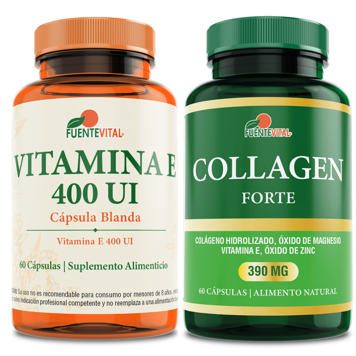 PACK COLAGENO FUENTE VITAL ZINC MAGNESIO + VITAMINA E - 1