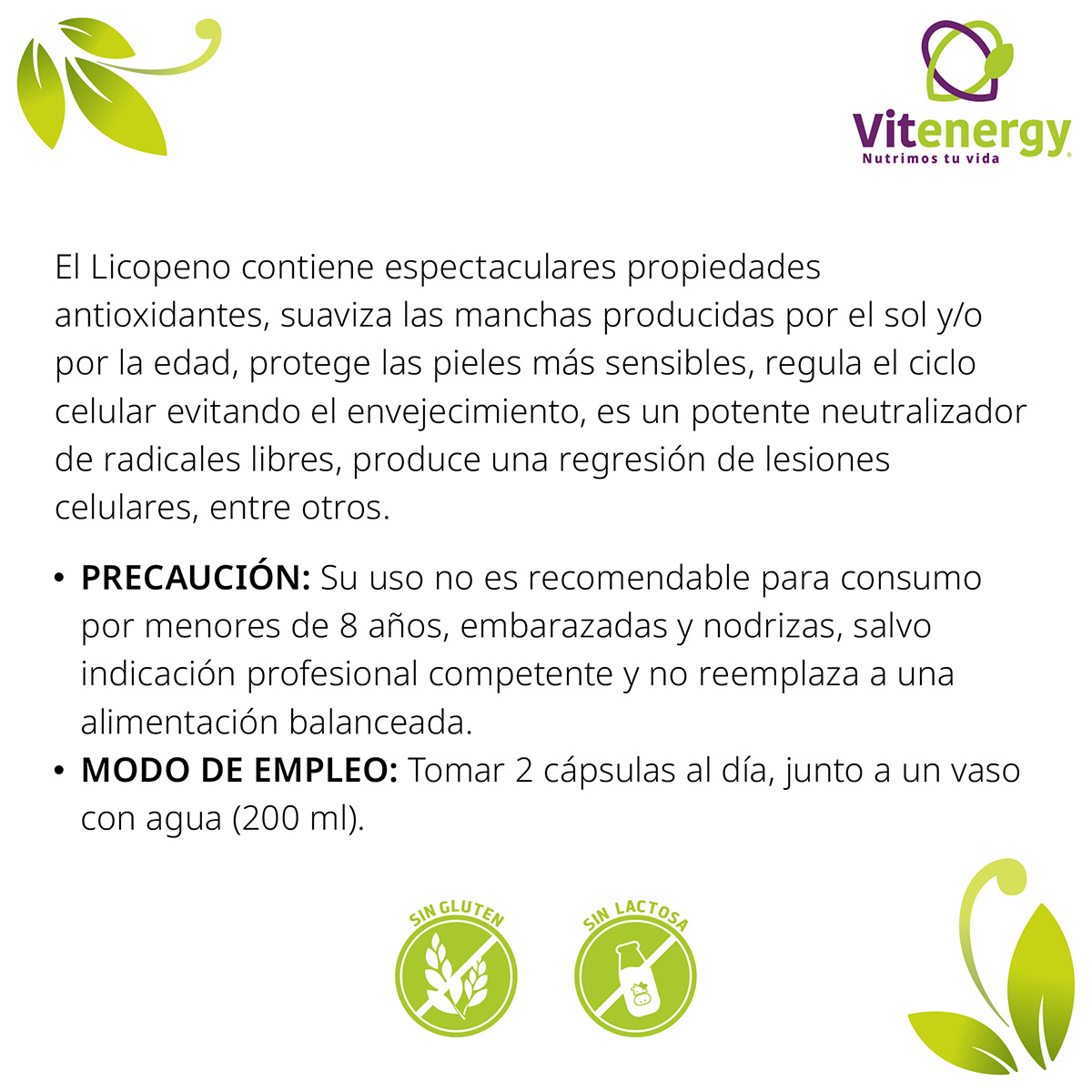PACK COLAGENO FUENTE VITAL ZINC VITAMINA E + LICOPENO ANTIOXIDANTE - 3