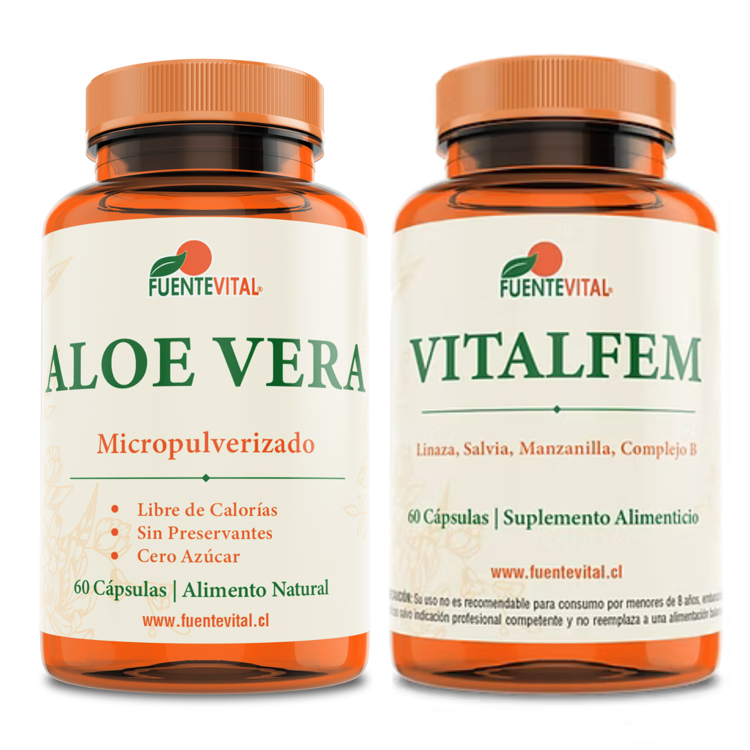 PACK VITAMINAS FUENTE VITAL MENOPAUSIA MENOPAS + ALOE VERA - 1
