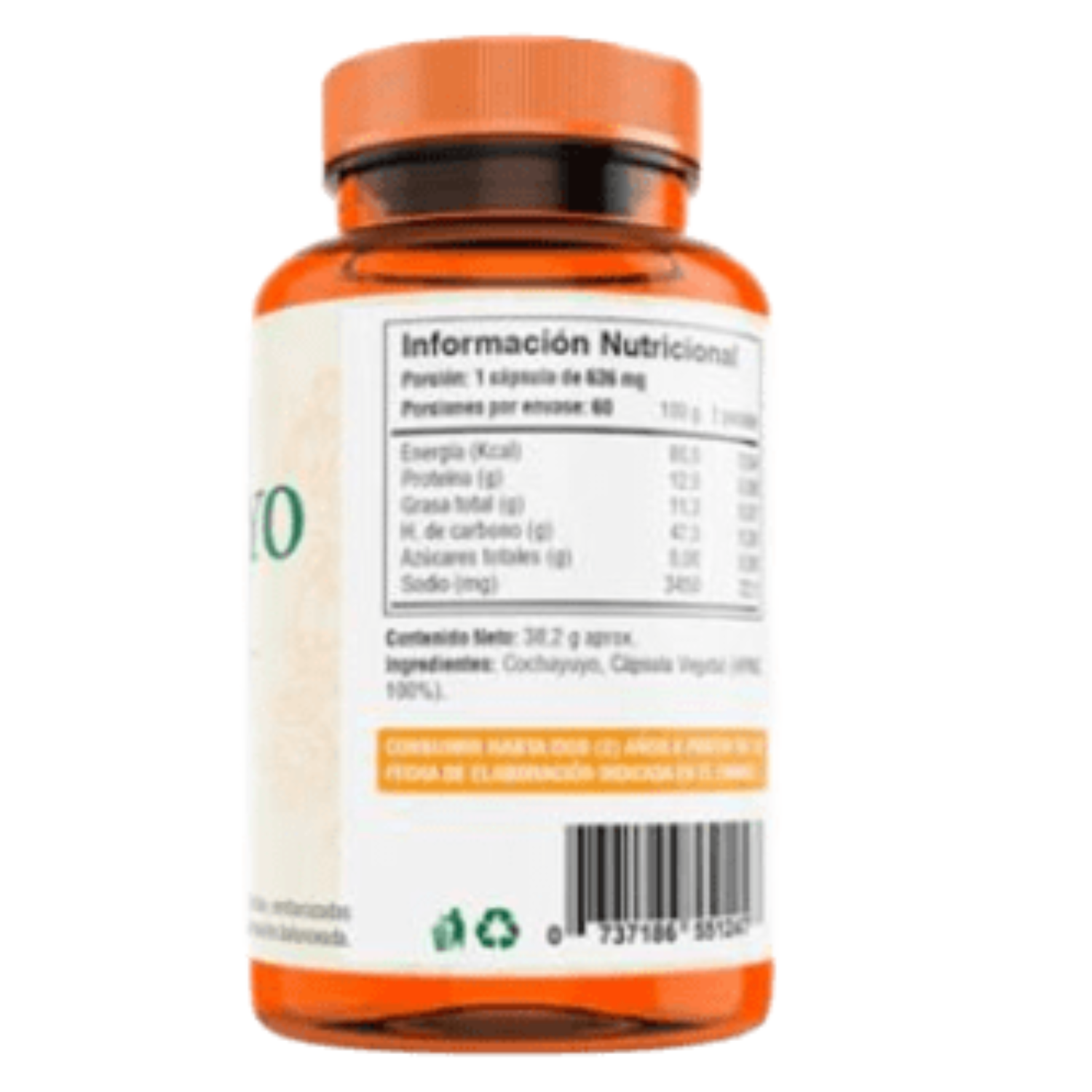 SUPLEMENTO FUENTE VITAL COCHAYUYO 1 MICROPULVERIZADO OFERTA VEGETAL CAPSULAS 60 UN - 3