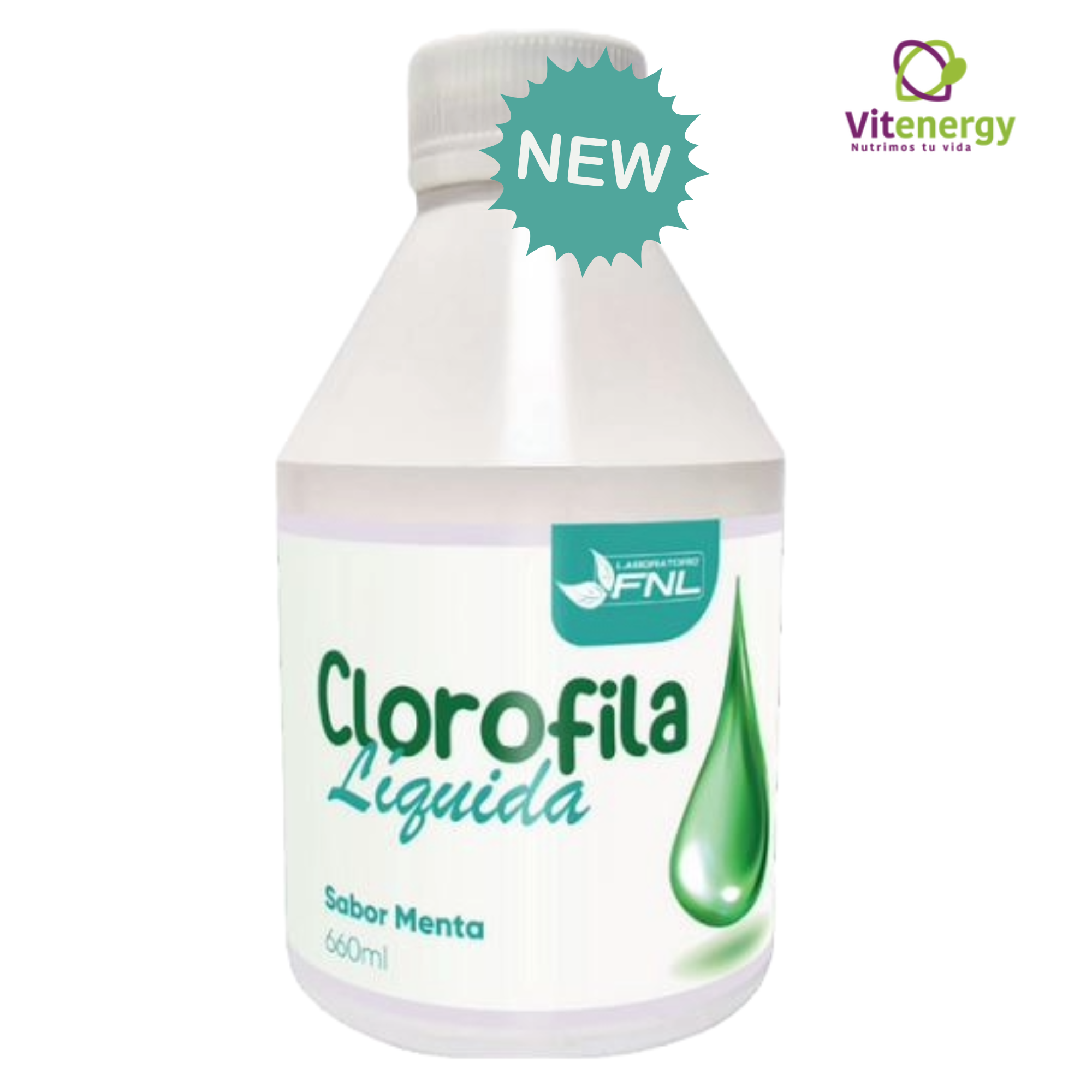 CLOROFILA LIQUIDA 660ML SABOR MENTA FNL DESINTOXICANTE - 1