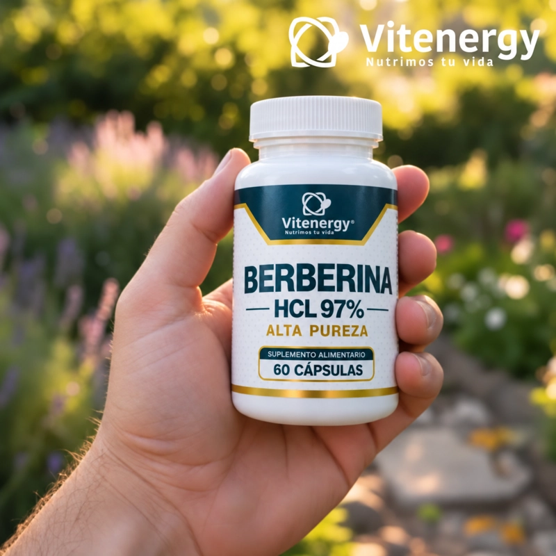 Berberina 60 Cápsulas Alta Pureza HCL 97% 500 Mg -  Vitenergy - 6