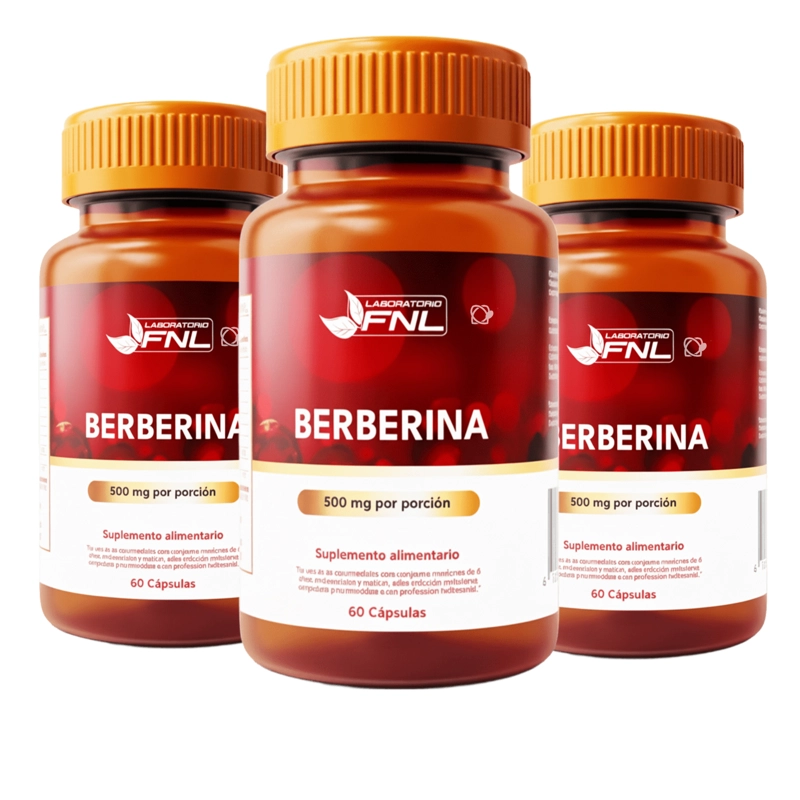 BERBERINA CAPSULAS APOYO CONTROL DE GLUCOSA Y METABOLISMO PACK X3 - 1
