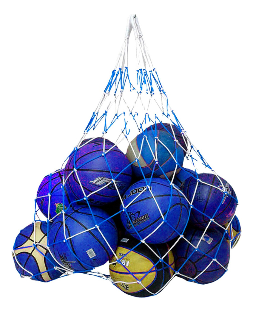 MALLA FUTBOL GRANDE PORTA BALONES BASQUETBOL VOLEIBOL ROJO - 5