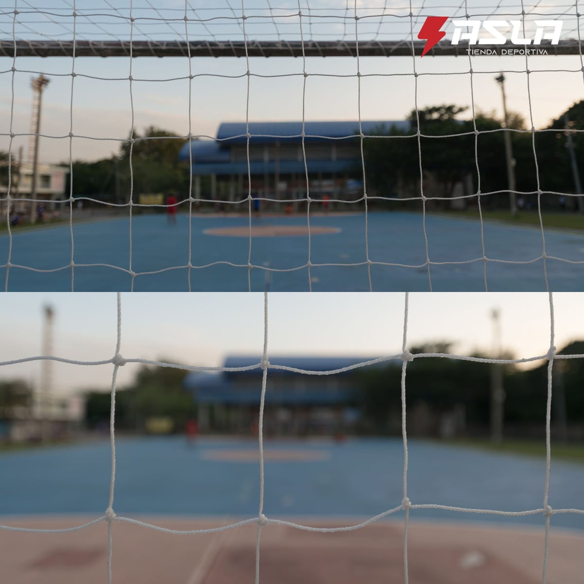 2 REDES DE ARCO PARA BABY FÚTBOL MALLAS TRENZADAS - 3