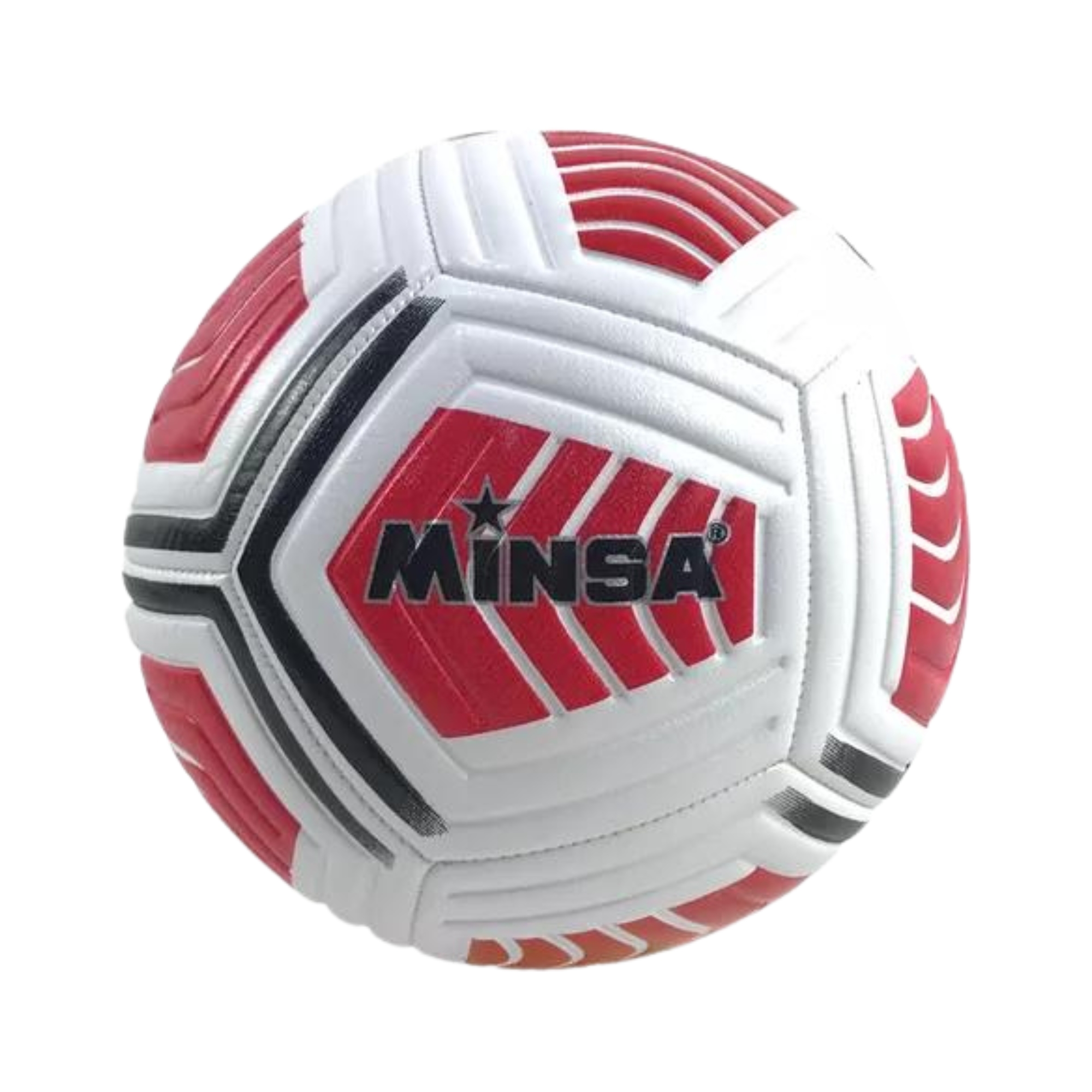 BALÓN FÚTBOL N° 5 PREMIUN REFORZADO 3 CAPAS ROJO - 2