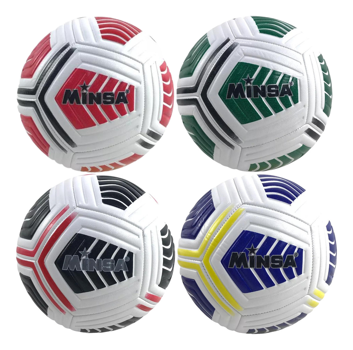 BALÓN FÚTBOL N° 5 PREMIUN REFORZADO 3 CAPAS ROJO - 4