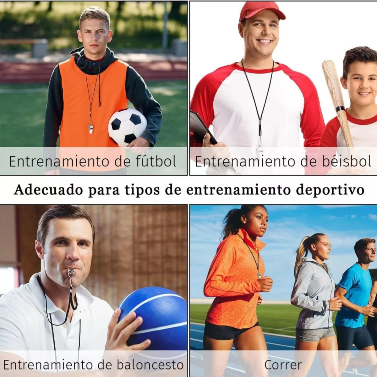 SILBATO METÁLICO CON CUERDA ARBITRO FÚTBOL 7 FÚTBOLITO SPORT - 2