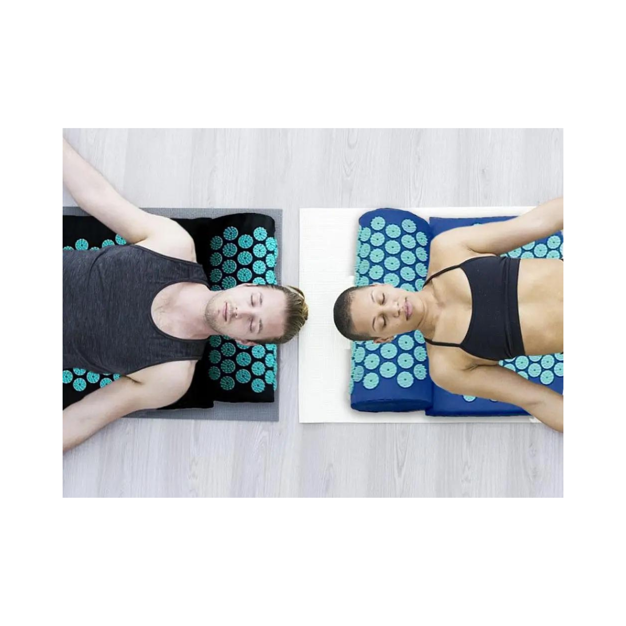 ALFOMBRA ASLA.CL 40 CM ALMOHADA ESTERILLA DE YOGA PARA ACUPRESIÓN BLANCO - 2