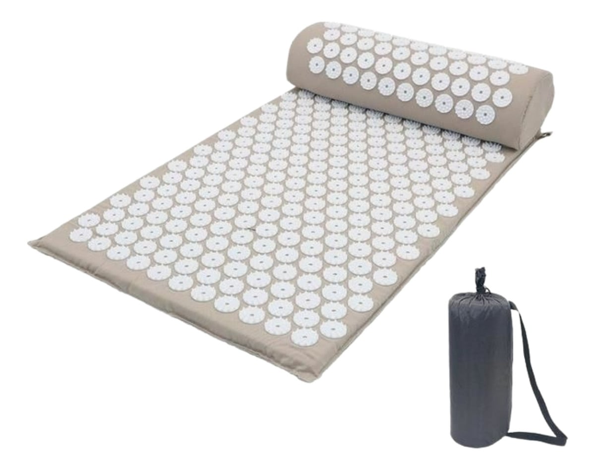 ALFOMBRA ASLA.CL 40 CM ALMOHADA ESTERILLA DE YOGA PARA ACUPRESIÓN BLANCO - 4