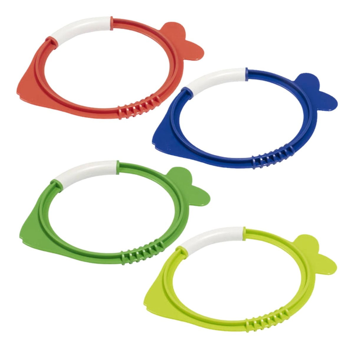SET SIN MARCA DE 4 ANILLOS DE BUCEO DE PECES PARA NIÑOS NATACIÓN JUEGO - 1