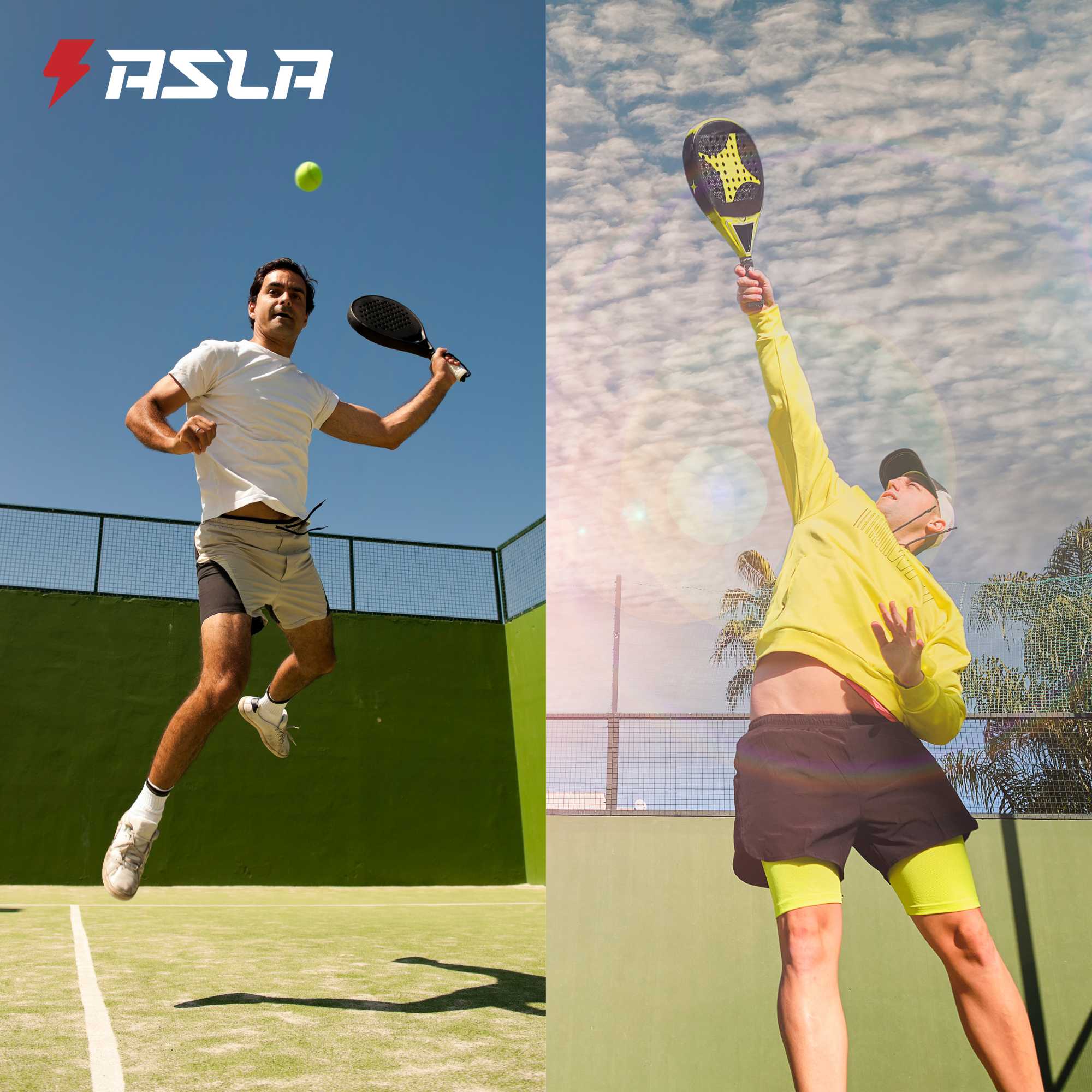 PALA PADEL SIN MARCA ASLA.CL FIBRA DE CARBONO 38 MM RAQUETA LINEA CELESTE - 4