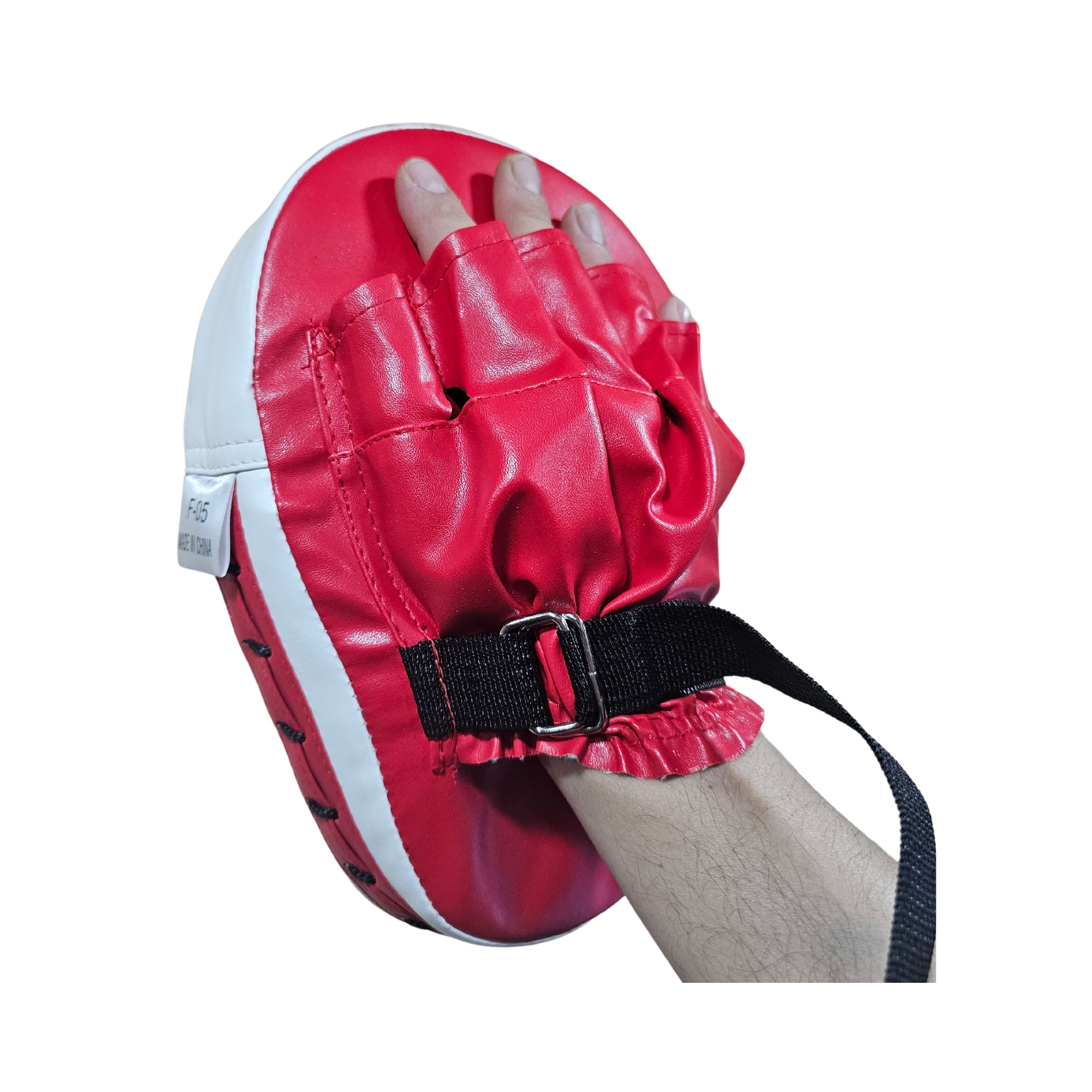 FOCO / ESCUDO / GUANTE ASLA.CL 28 CM CURVO DE ARTES MARCIALES BOXEO ROJO - 3