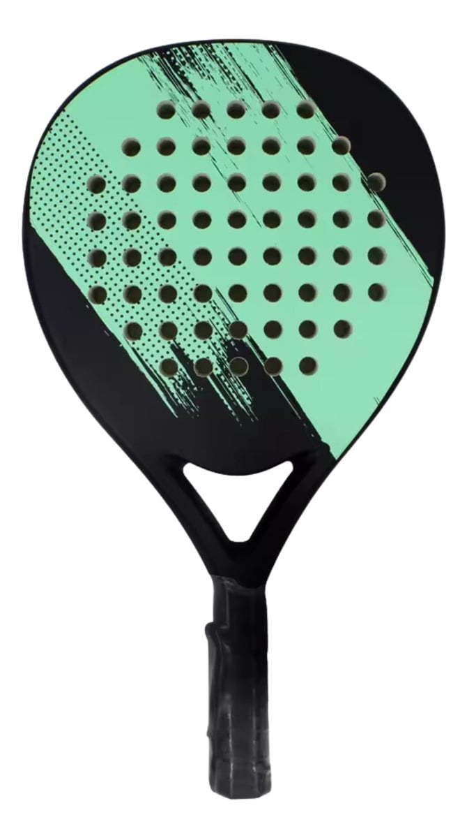 PALA PADEL SIN MARCA ASLA.CL FIBRA DE CARBONO 38 MM RAQUETA TURQUESA - 1
