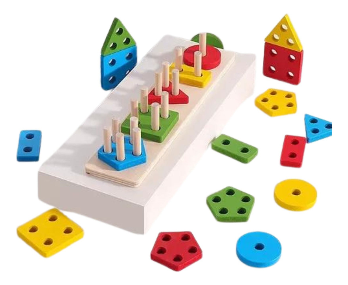 JUGUETE MADERA NIÑOS ENCAJE DIDÁCTICO APILABLE MONTESSORI - 3
