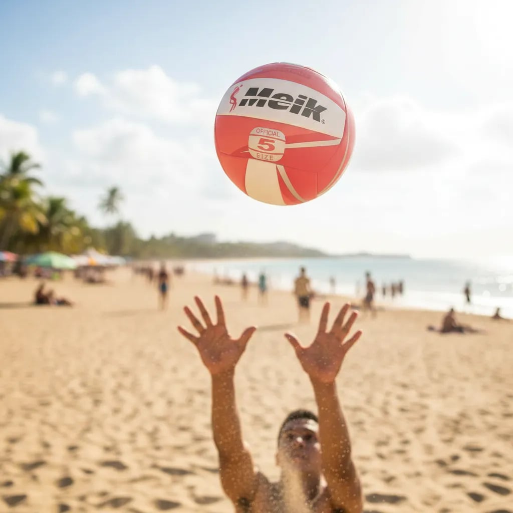BALON DE VOLEIBOL MEIK OFICIAL N°5 SOFT PELOTA 3 LINEAS - 2