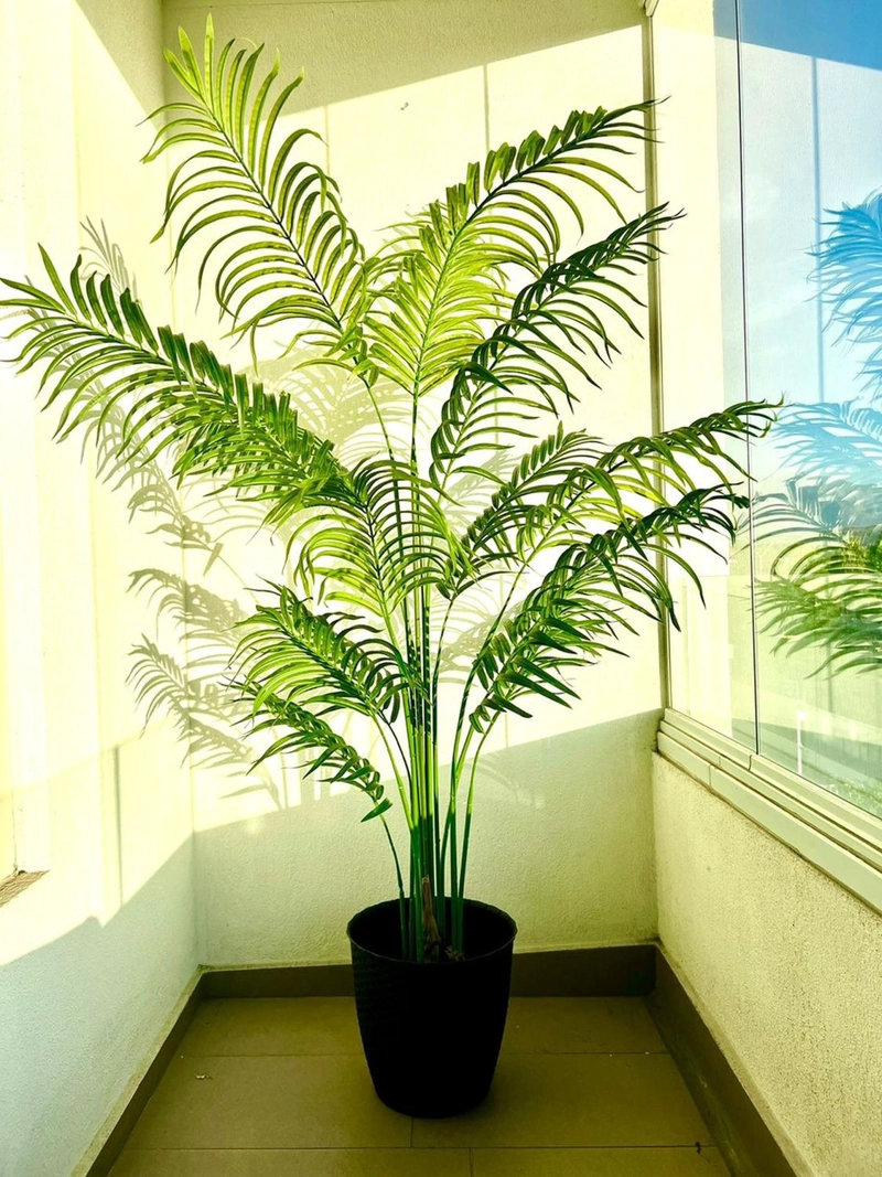 PLANTA ARTIFICIAL DECORATIVA ARBOL GRANDE PALMERA 180CM 15H - 5