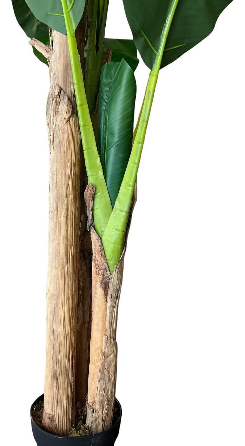 PLANTA ARTIFICIAL DECORATIVA ARBOL GRANDE BANANO 180CM 14HJS - 6