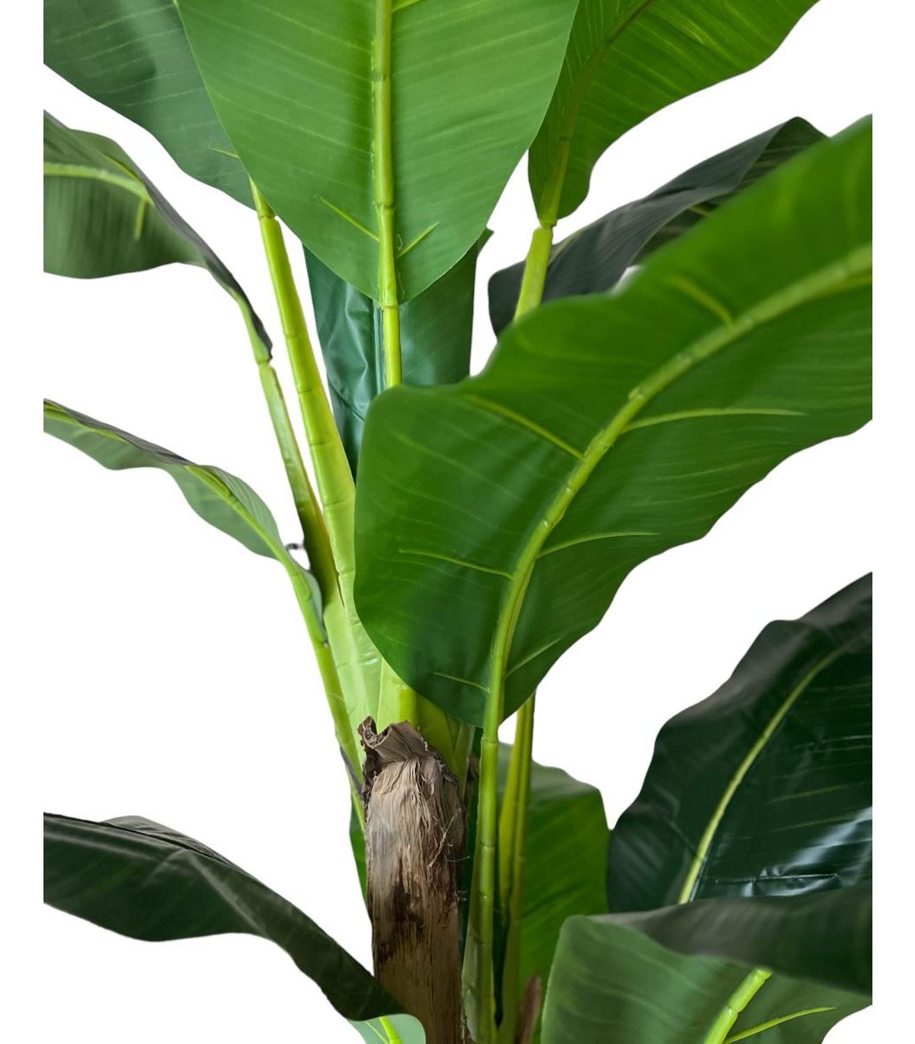 PLANTA ARTIFICIAL DECORATIVA ARBOL GRANDE BANANO 180CM 14HJS - 7