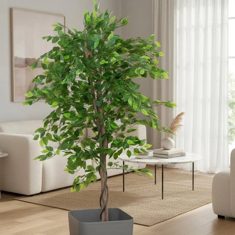 PLANTA ARTIFICIAL DECORATIVA ARBOL GRANDE FICUS 160CM 1008H - 1