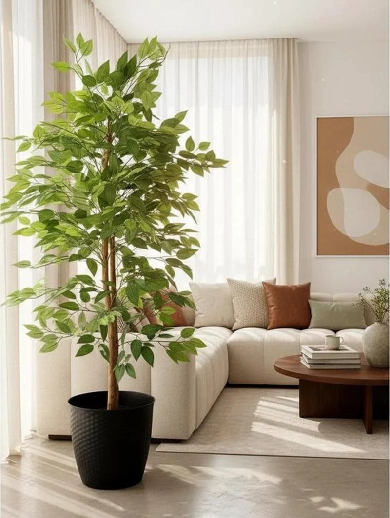 PLANTA ARTIFICIAL DECORATIVA ARBOL GRANDE FICUS 160CM 1008H - 2