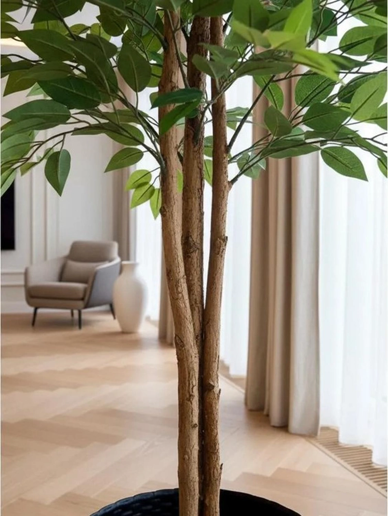PLANTA ARTIFICIAL DECORATIVA ARBOL GRANDE FICUS 160CM 1008H - 4