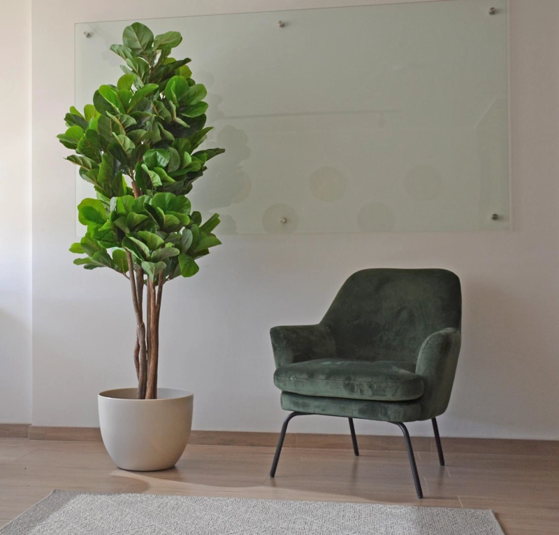 PLANTA ARTIFICIAL DECORATIVA ARBOL GRANDE FICUS LYRATA 180C - 1