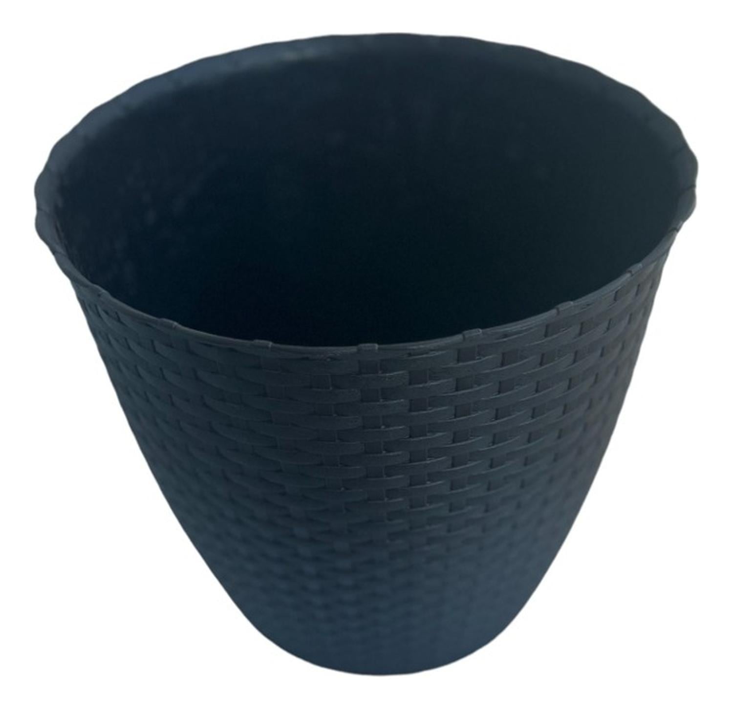 MACETERO RATTAN 30 CM L CAFE  / ARBUSTO REAL - 2