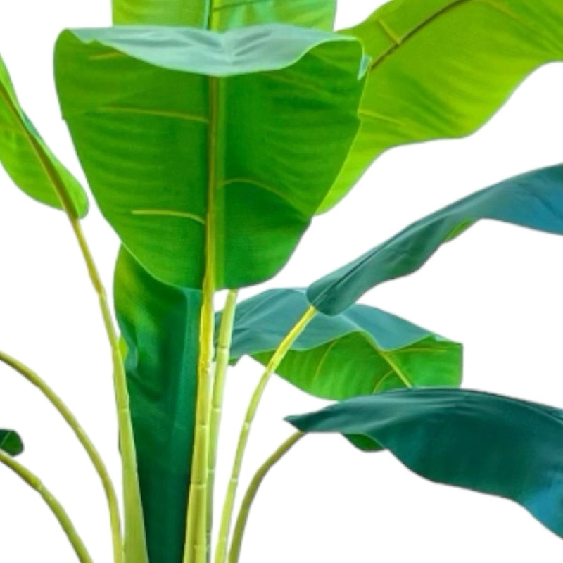 PLANTA ARTIFICIAL BANANO 125 CM. PREMIUM 9 HJS/ ARBUSTO REAL - 4